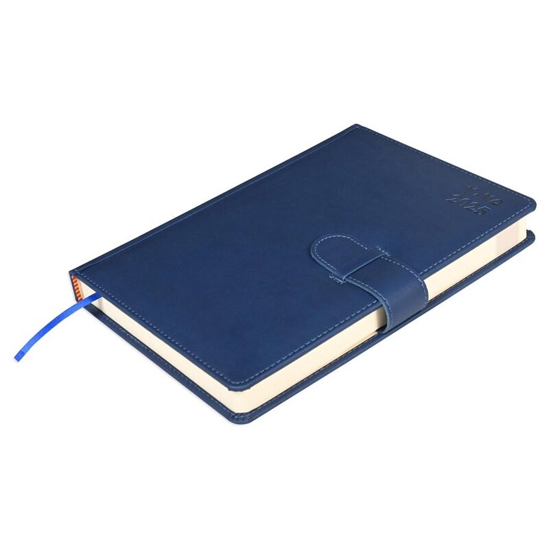 

FIS 2025 Agenda Diary, Italian PU Materials, 1 Side Padded and Sewn Cover, Round Corners with Strapclosure, Size 170x240mm, English/Arabic, 70gsm Whit