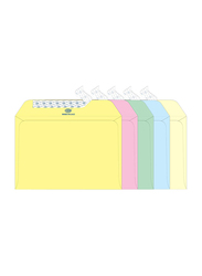 FIS Colour Peel & Seal Envelopes, 50-Piece, 80 GSM, C5 (162 x 229mm), Pastel Assorted