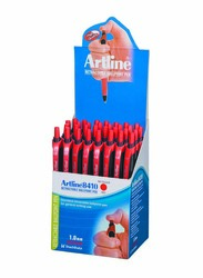 Artline 50-Piece Ballpoint Pen Set, 1.0mm, ARBPAM-8410RE, Red