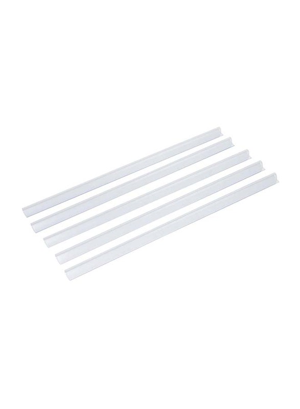 Durable 100-Piece Spine Binding Bar Set, DUPG2901-19, Transparent