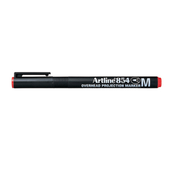 Artline 4-Piece 854 Polyester Fibre Tip Pen Medium Line Permanent Marker, Multicolour