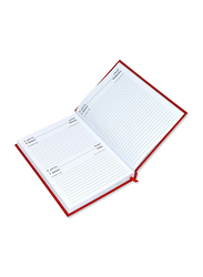 FIS 2024 Arabic/English Friday & Saturday Combined Diary, 320 Sheets, 60 GSM, A5 Size, FSDI91AE24RE, Red