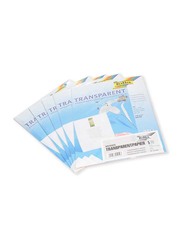 Folia 5-Piece Transparent Paper Set, 10-Sheets, 115g, A4 Size, FOPA87400, Clear