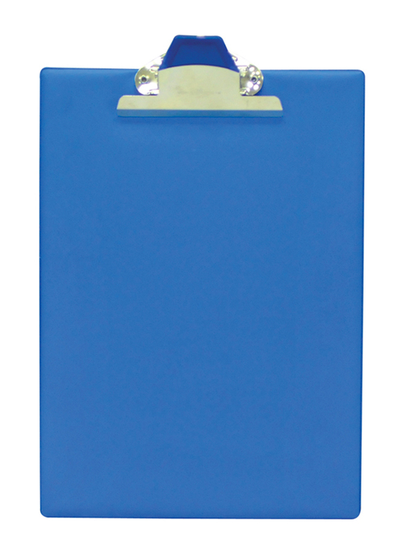 FIS PVC Jumbo Clip Board with Rubber Handle, A4 Size, FSCBRHA4BL, Blue