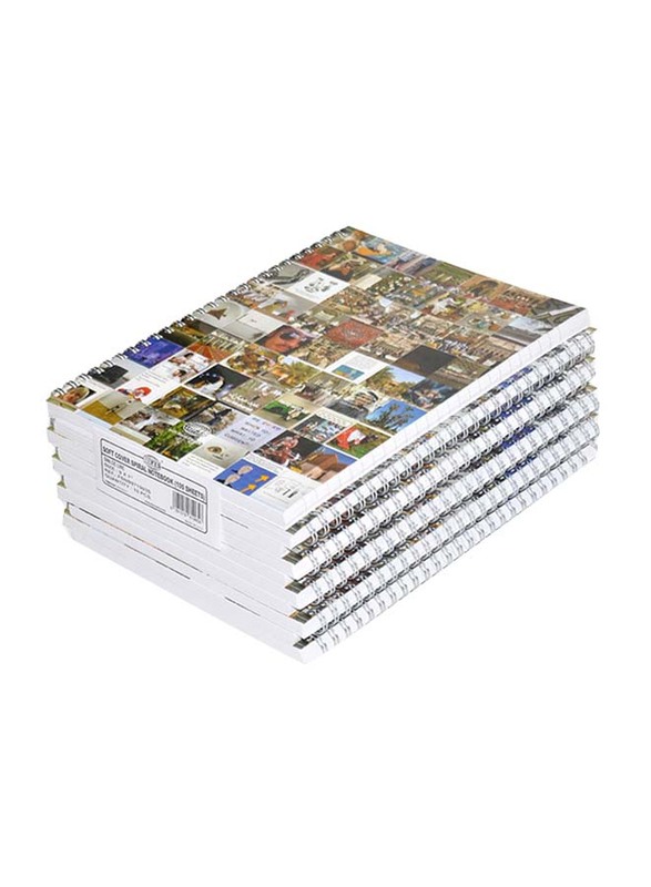 إف أي إس مجموعة دفاتر بخط مفرد بغطاء ناعم حلزوني ،9 × 7 بوصة ، 10 قطع × 100 ورقة ، FSNB971903S ، متعدد الألوان