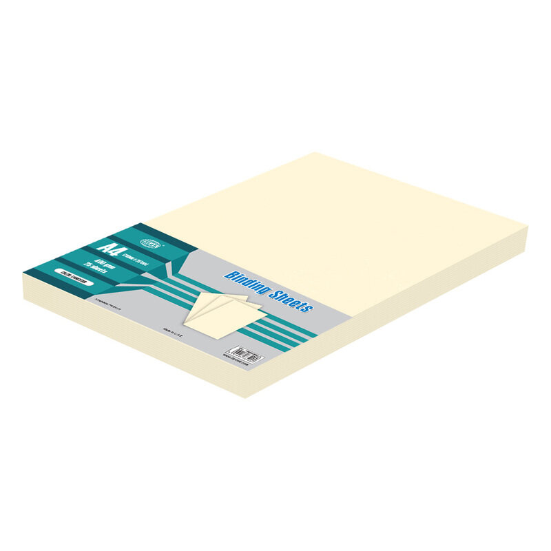 

FIS 400 GSM Binding Sheets, 25 Piece, FSBD400A4CA, Off White