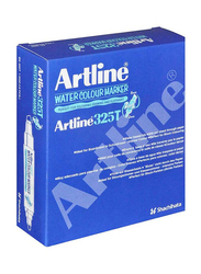 Artline 12-Piece Twin Water Colour Marker, ARMK325BL, Blue