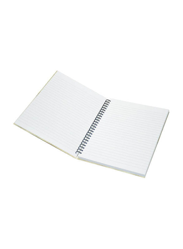 لايت دفتر ملاحظات بغلاف صلب حلزوني مكون من 5 قطع ، سطر واحد ، 10 × 8 بوصة ، 100 ورقة ، LINBS1081808 ، أصفر