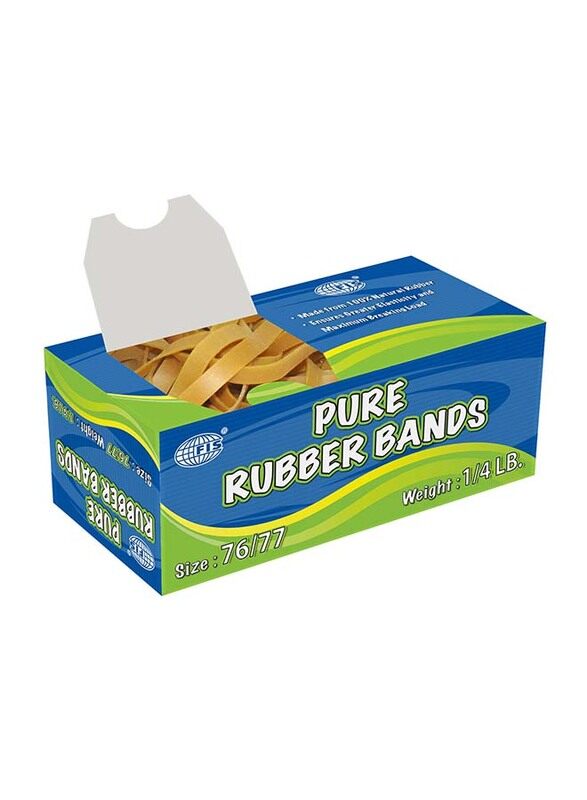 

FIS Pure Rubber Bands, 76/77 Size, Yellow