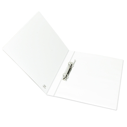 FIS 2D Ring Presentation Binder, A4 Size, 15mm Ring Size, 1.25 Inch Spine, FSBD215DPB, White