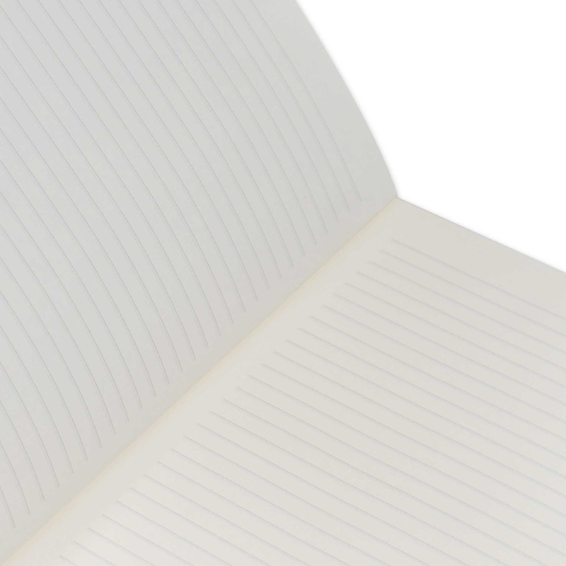 FIS Pvc Soft Cover Single Line Notebook with Border, 80 Sheets, A4 Size, FSNBPVSLA480BK, Black