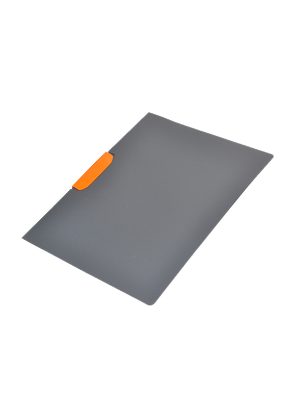 Durable 230409 Dura Swing Clip Folder with Orange Clip, 30 Sheets, A4 Size, 5 Piece, Anthracite Grey