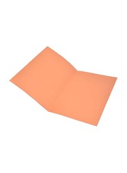 FIS 50-Piece O-Fastener Square Cut Folder Set, 320GSM, F/S Size, FSFF7OR, Orange