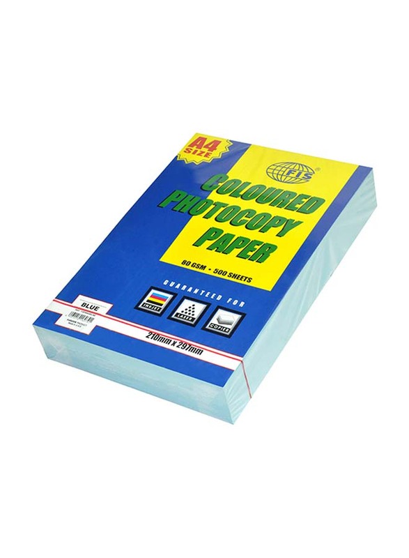 FIS Pastel Color Photocopy Paper, 500 Sheets, 80 GSM, A4 Size