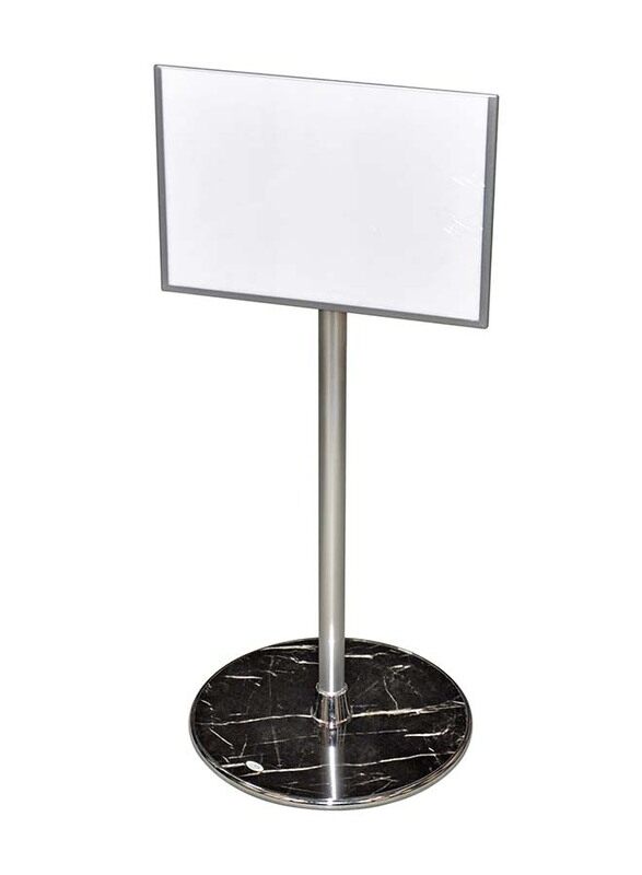 

FIS Presentation Display Stands, 330 x 230 x 1230mm, White/Silver