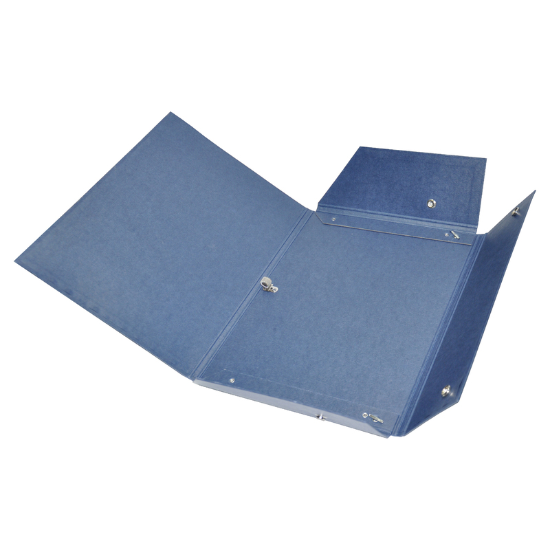 FIS Document Bags with Elastic Band & Pen Holder, Full Size 210 x 330mm, FSBD1112NBL, Navy Blue