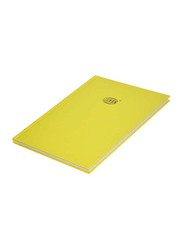 FIS Neon Hard Cover Single Line Notebook Set, 5 x 100 Sheets, 9 x 7 inch, FSNB97N210, Lemon Yellow