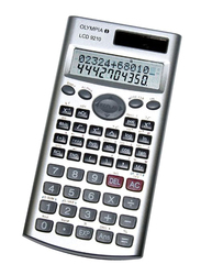 أوليمبيا آلة حاسبة علمية بحجم 12/10 أرقام ، OLCA4686 ، فضي