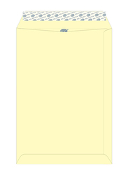 FIS Colour Peel & Seal Envelopes, 50-Piece, 80 GSM, C4 (324 x 229mm), Pastel Cream