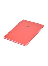 FIS Neon Hard Cover Single Line Notebook Set, 5 x 100 Sheets, 9 x 7 inch, FSNB97N250, Red