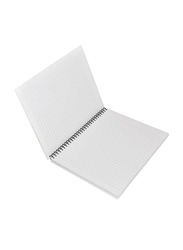 FIS Light Spiral Hard Cover Notebook, 100 Sheets, 5 Piece, LINBS1081001306, White