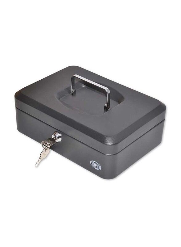 

FIS Cash Box with Key, 10 Inch, FSCPTS0025BK, Matt Finish Black