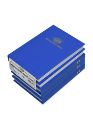 FIS Manuscript Notebook Set, 5mm Square, 4 Quire, 5 x 192 Sheets, A6 Size, FSMNA64Q5MM, Blue