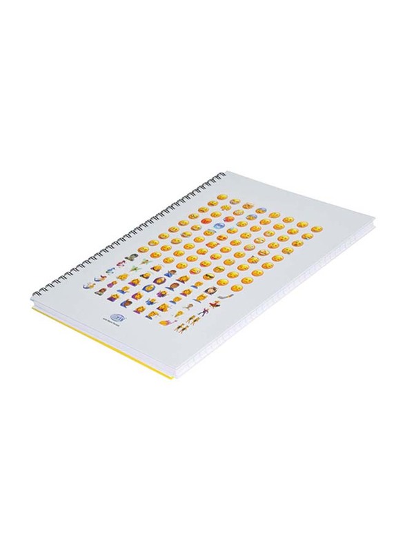 FIS Spiral Hard Cover Single Line Notebook Set, 5 x 100 Sheets, A4 Size, FSNBSA41904, Multicolour