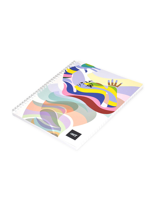 FIS Light Spiral Soft Cover Notebook, 100 Sheets, 10 Pieces, LINB1081702S, Multicolur