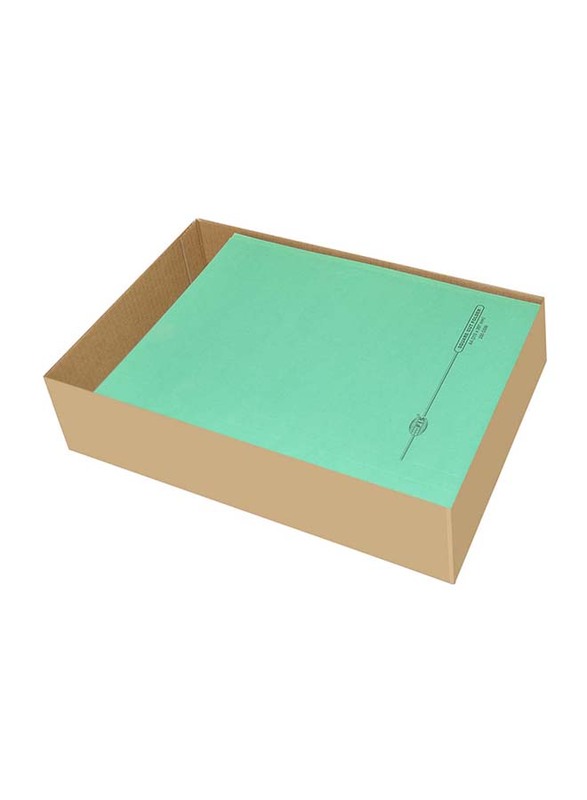 FIS Square Cut Folders without Fastener, 250GSM, A4 Size, 50 Pieces, FSFF9GR05, Green