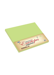 FIS Executive Laid Paper Envelopes Peel & Seal, 12 x 9 Inch, 50 Pieces, Green