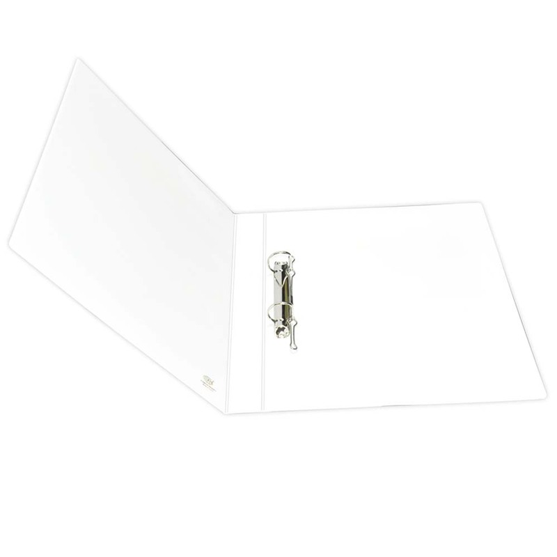 FIS 2D Ring Presentation Binder, A4 Size, 20mm Ring Size, 1.5 Inch Spine, FSBD220DPB, White