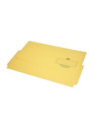 FIS 320GSM Full Scape Size Document Wallet, 210 x 330mm, 50 Pieces, FSFF8YL, Yellow