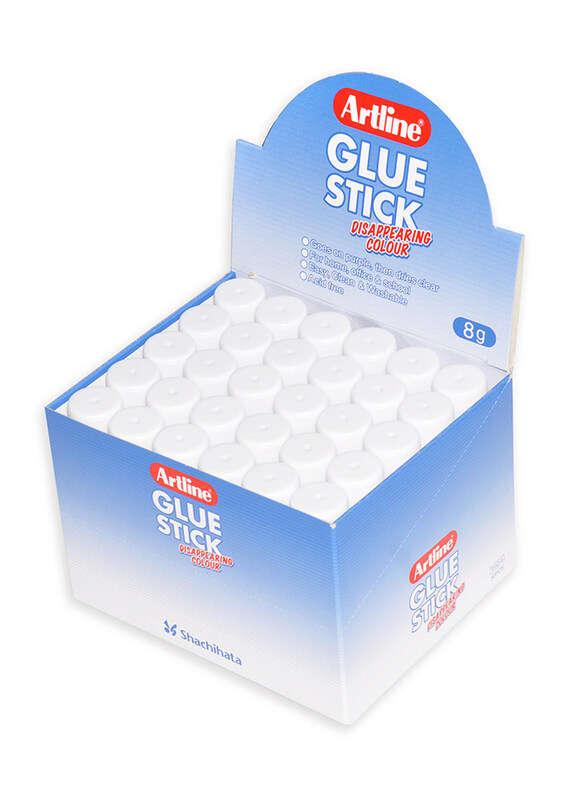 Artline Glue Stick 8g, 30 Pieces, White