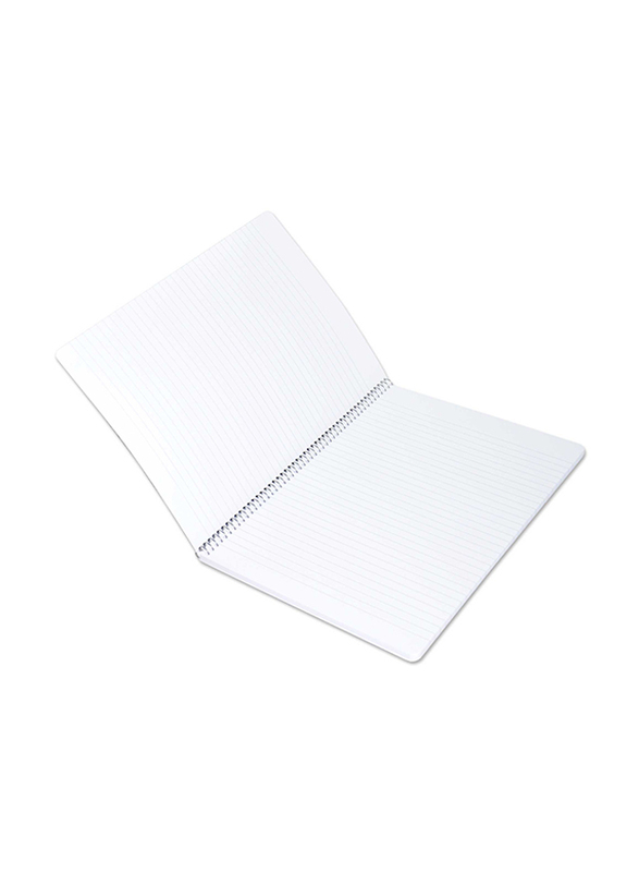 FIS Hard Cover Single Line Notebook Set, 100 Sheets, A4 Size, 5 Pieces, FSNBA419-03, Multicolour