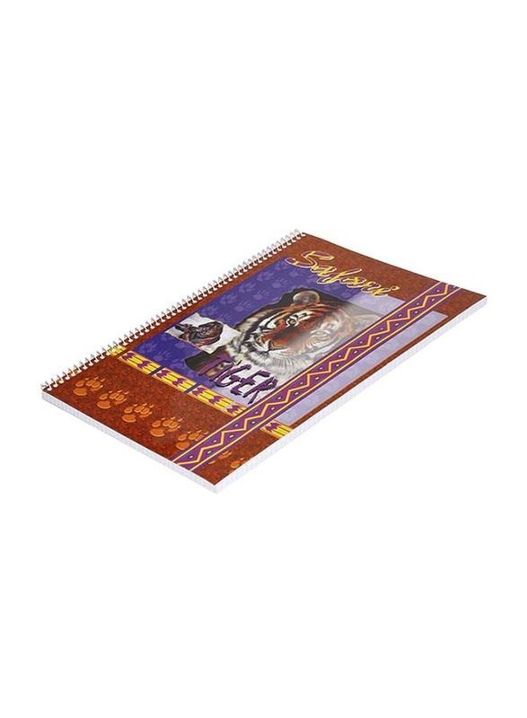 FIS Spiral Soft Cover Notebook Set, 5mm Square, 10 Piece x 80 Sheets, A4 Size, FSNB5A480STR, Multicolour