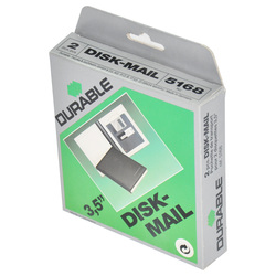 Durable Pochette DE Transport Disk Mail, 2 Pieces, DUCO5168, Black