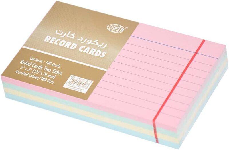 

Fis Record Card, 100 Sheets, 180 GSM, FSIC53-1804C, Multicolour