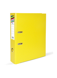 FIS PP Box File, 8cm Spine, 50 Piece, FSBF8PYL, Yellow