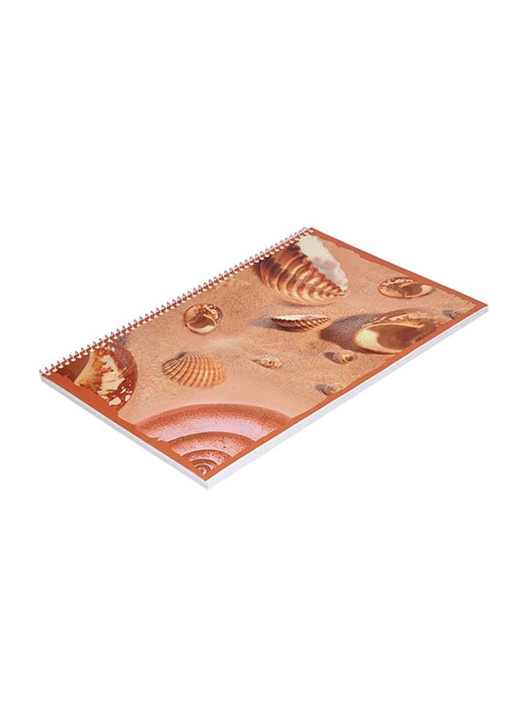 FIS Spiral Soft Cover Notebook Set, 5mm Square, 10 Piece x 80 Sheets, A4 Size, FSNB5A480SH2, Multicolour