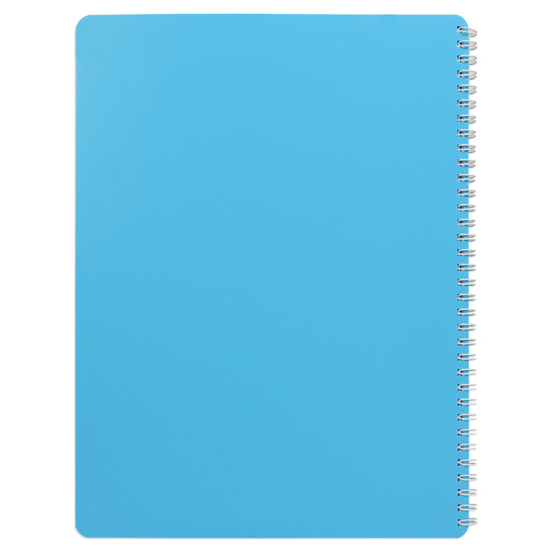 FIS University Book, Spiral PP Neon Soft Cover, 1 Subject, A4 Size (210x297mm), 40 Sheets, Turquoise Color-FSUB1SPPTU