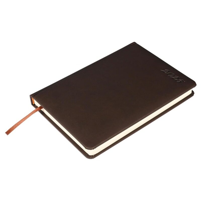

FIS 2025 A5 Diary, Italian PU Materials, 1 Side Padded Cover, Round Corners, Saturday & Sunday Combined, Size A5(148x210mm), English, 70gsm Italian Iv