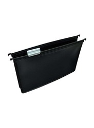 FIS PP Heavy Duty Hanging File With Extendable Bottom, 8 x 12 Inch, FSHF1193, Black