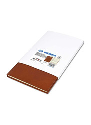 FIS Italian Ivory Paper Notebook with Bonded Leather, 196 Pages, 70 GSM, A5 Size, FSNB1SA5IVBL, Brown