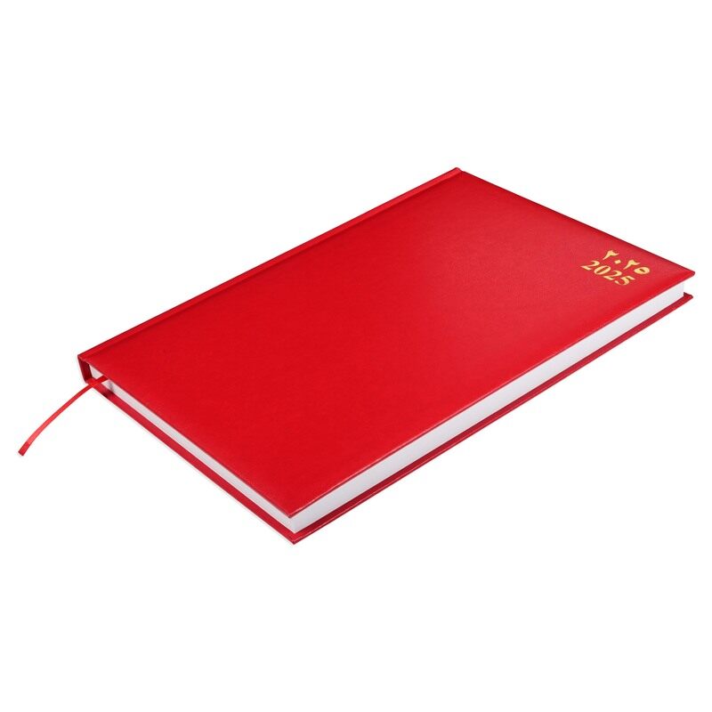 

FIS 2025 Diary, 1 Side Padded Vinyl Material, A4 Size(21x29.7cm), Arabic & English, Red Color-FSDI42AEN25RE