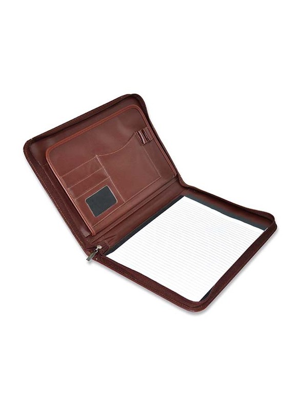 FIS 20-Pages Set Porfolio With Metal, FSGT-07BR, Brown