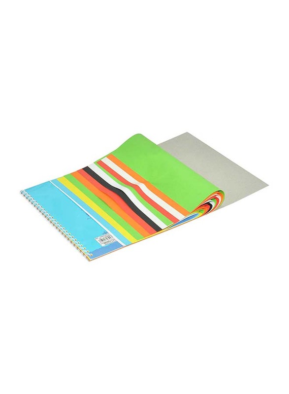Light 12-Piece Design Coloured Sketch Book Set, 12 Sheets, A4 Size, LISKSCA4121401, Multicolour