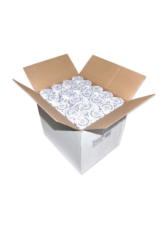 FIS Thermal Paper Roll Box, 80mm x 70mm x 1/2 inch, 80 Pieces, FSFX8070MM, White