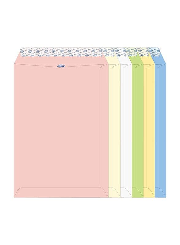 

FIS Laid Paper Envelopes Peel & Seal, 12.75 x 9.01 inch, 60 Pieces, Assorted