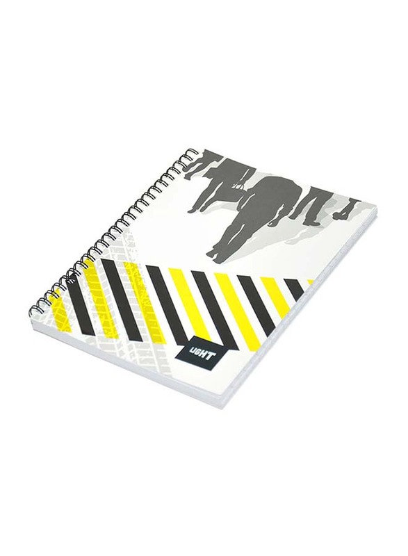 Light 10-Piece Spiral Soft Cover Notebook, Single Line, 100 Sheets, A5 Size, LINBA51801S, Multicolour